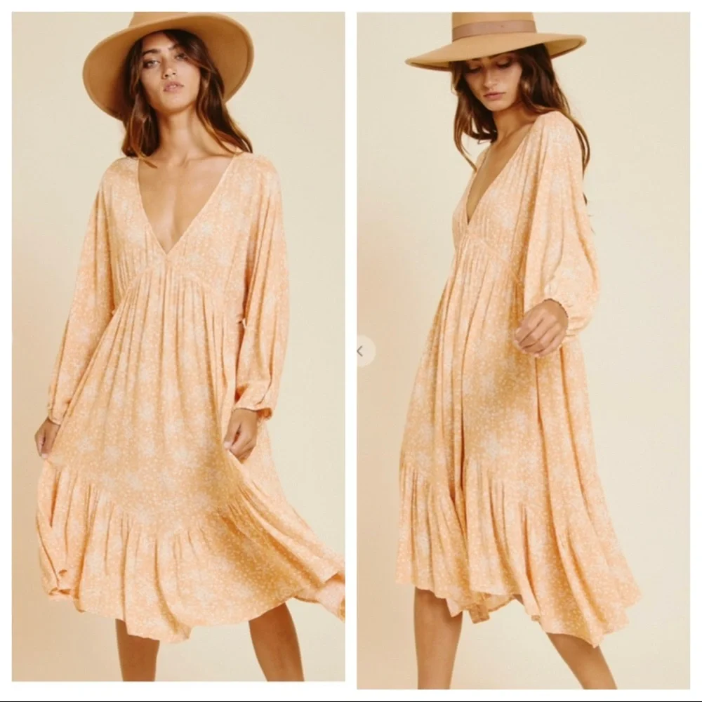 #37 Most Fabulous Asymmetrical Hem Floral Dress - Picture 2 of 3
